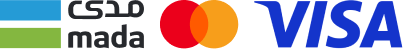 طرق الدفع المتاحة - مدى، فيزا، ماستركارد